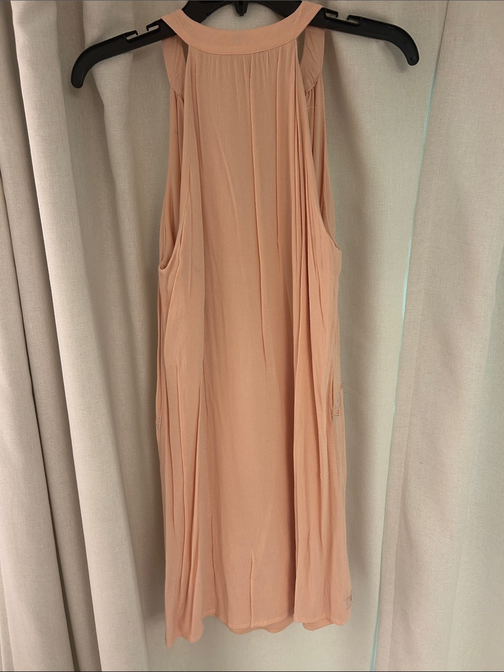Ya Los Angeles Blush Pink Crochet-Trim Sleeveless Dress - Picture 4 of 4